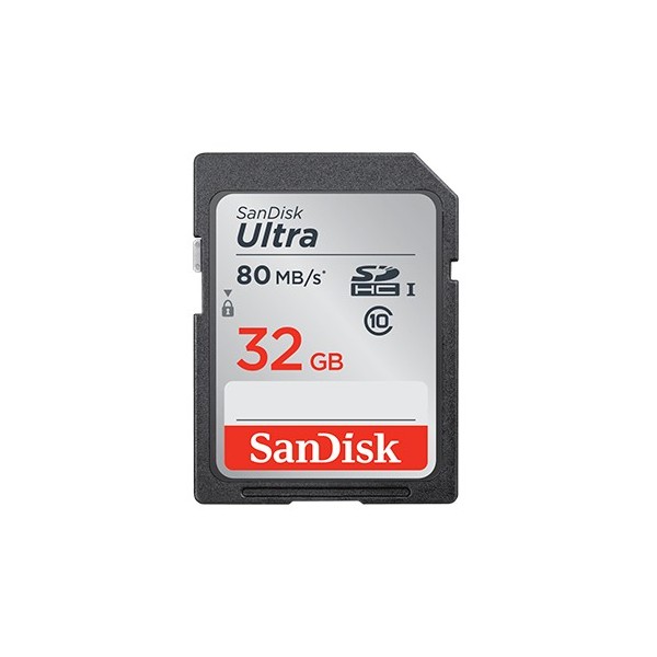 SanDisk 80MB/s New Ultra Class 10 MicroSD 32 GB Memory Card