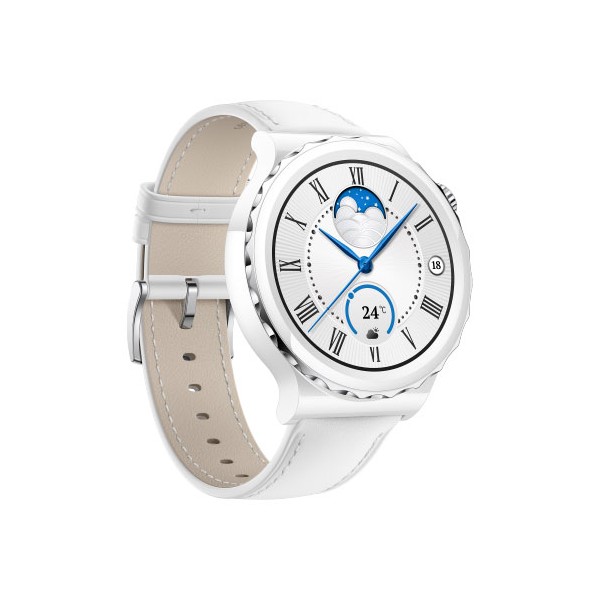 Huawei Watch GT 3 Pro 43mm White Leather Strap